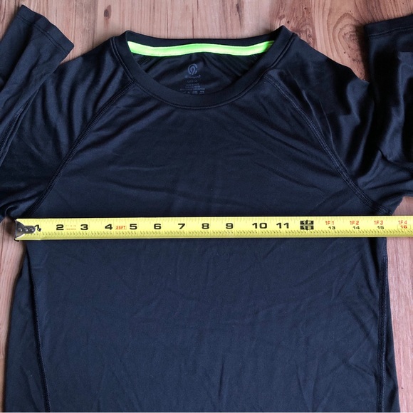 CHAMPION Performance Shirt Long Sleeve Large Black Boy’s UNISEX - Picture 7 of 14